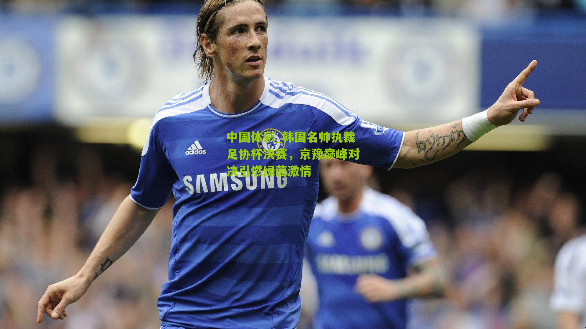 中国体彩_韩国名帅执裁足协杯决赛，京豫巅峰对决引燃绿茵激情